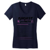 August Girl Facts Leo Women's V-Neck T-Shirt