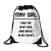 May Girl Drawstring Bags