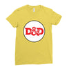 black red Ladies Fitted T-Shirt