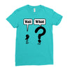 wait,what Ladies Fitted T-Shirt