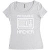 microwave hacker Women's Triblend Scoop T-shirt