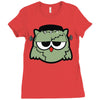 monster owls   frankenstein Ladies Fitted T-Shirt