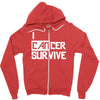 i can survive cancer Zipper Hoodie