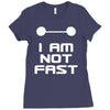 not fast Ladies Fitted T-Shirt