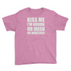 kiss me i'm drunk or irish Youth Tee