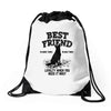 Best Friend German Shepherd Drawstring Bags