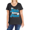 my kids have paws Ladies Curvy T-Shirt
