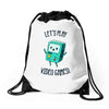 let's play video games Drawstring Bags