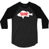 funny size does matter fishing fish holiday jarvis reel rod line sinke 3/4 Sleeve Shirt