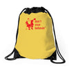 don't stop believin funny christmas Drawstring Bags