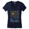 surf line Women's V-Neck T-Shirt