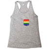 LGBT Pocket Rainbow Colors Racerback Tank