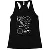 bicycle cyclopath bike hobby exploded Racerback Tank