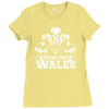 come on wales funny nations rugby Ladies Fitted T-Shirt