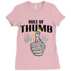 rule of thumb Ladies Fitted T-Shirt