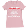 Smartass January Girl Ladies Fitted T-Shirt