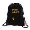 Muggle On Board Orange Drawstring Bags