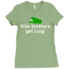 little brothers get luigi Ladies Fitted T-Shirt