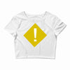 warning Crop Top