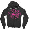 valentine's day Zipper Hoodie