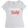 teacher tribe Women's Triblend Scoop T-shirt