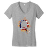 American Flag Q Women's V-Neck T-Shirt