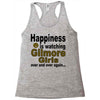 happiness is watching gilmore girls Racerback Tank