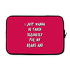 brains and stuff girls Laptop sleeve