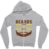 beards turn laziness into awesomeness Zipper Hoodie