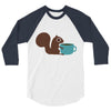 coffe squirrel 3/4 Sleeve Shirt