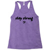 stay strong love heart Racerback Tank