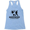 Backpacker Let's Explore The World Racerback Tank