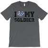 i love my soldier navy camouflage T-Shirt
