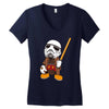 mickey jedi troopers Women's V-Neck T-Shirt