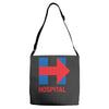 hillary hospital Adjustable Strap Totes