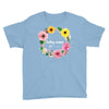 Floral Baby Name Youth Tee