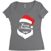 santa claus merry christmas Women's Triblend Scoop T-shirt
