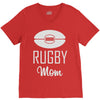 rugby mom V-Neck Tee