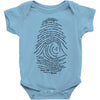 darwin's fingerprint Baby Onesie