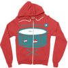 pounding away Zipper Hoodie