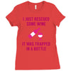 rescued some wine Ladies Fitted T-Shirt