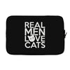 real men love cats Laptop sleeve