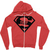 super tired superman Zipper Hoodie