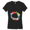 personalize baby name bodysuit Women's V-Neck T-Shirt