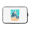 smile more, ride a motorcycle Laptop sleeve