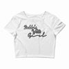 text effect 7 Crop Top