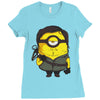 minion jaune Ladies Fitted T-Shirt