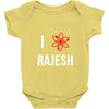 i heart rajesh Baby Bodysuit