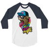 up all night cat 3/4 Sleeve Shirt