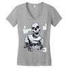 skull gamer Women's V-Neck T-Shirt
